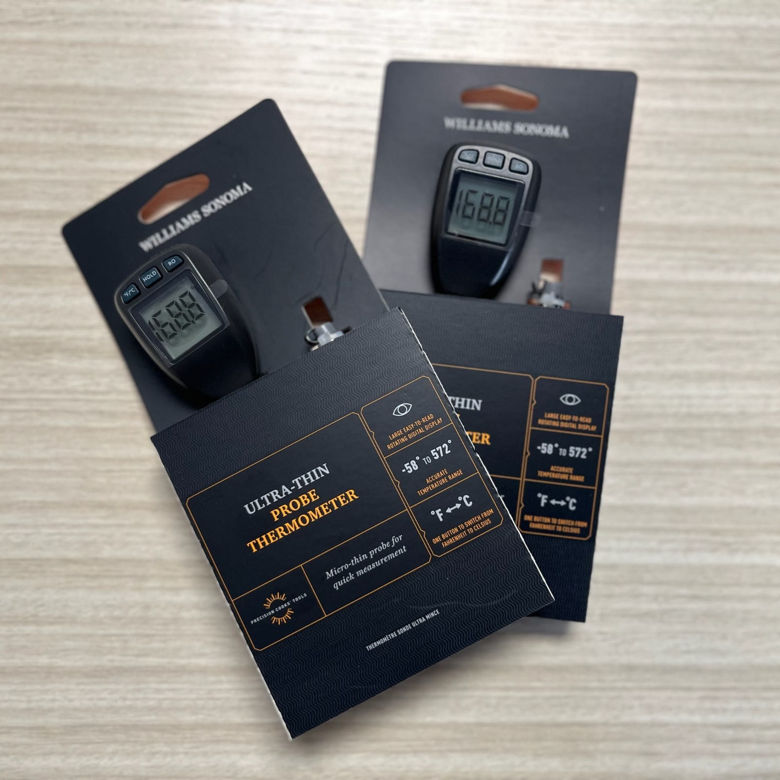 2-Pack: Williams-Sonoma Ultra-Thin Food Probe Thermometer NEW IN BOX