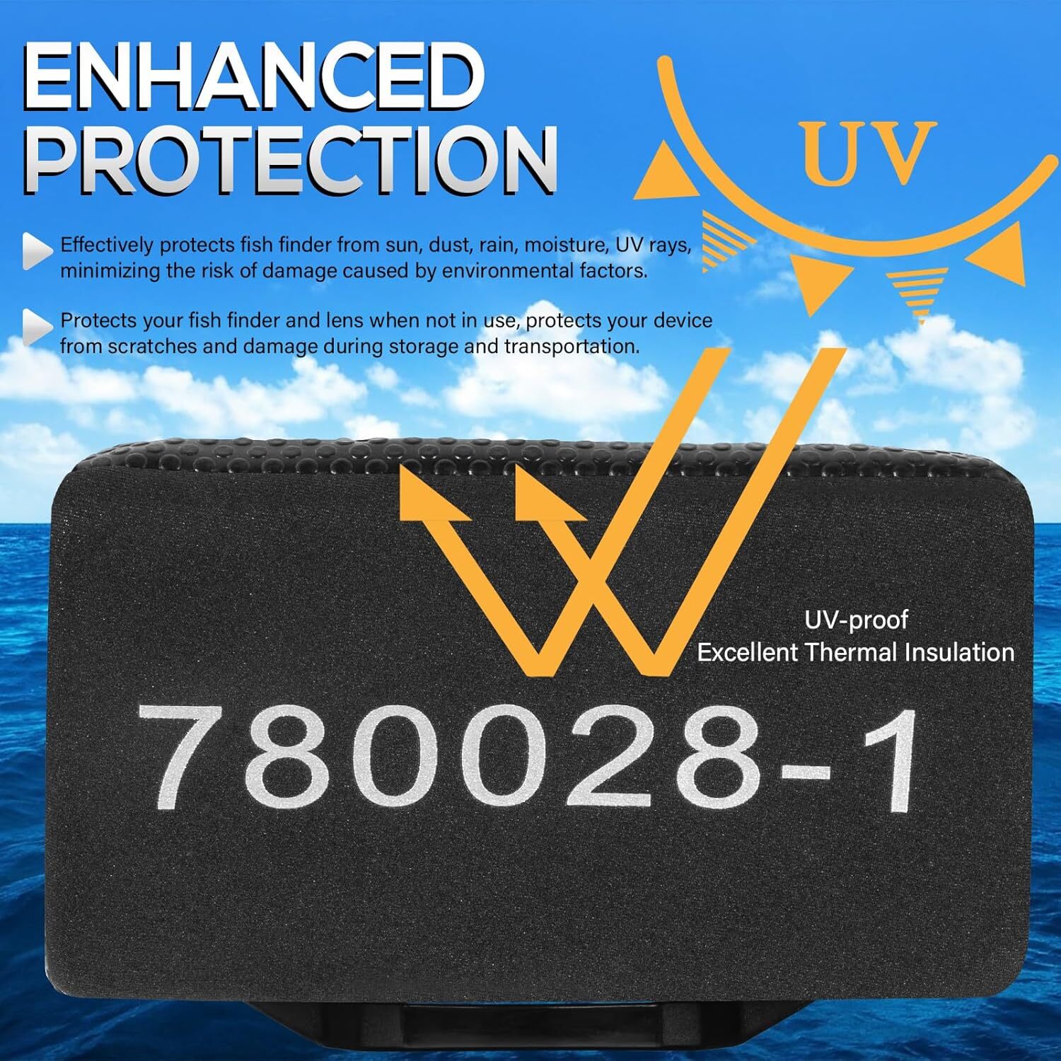 for Humminbird Helix 5 Fish Finder UC H5 Unit Neoprene Protective Cover 780028-1