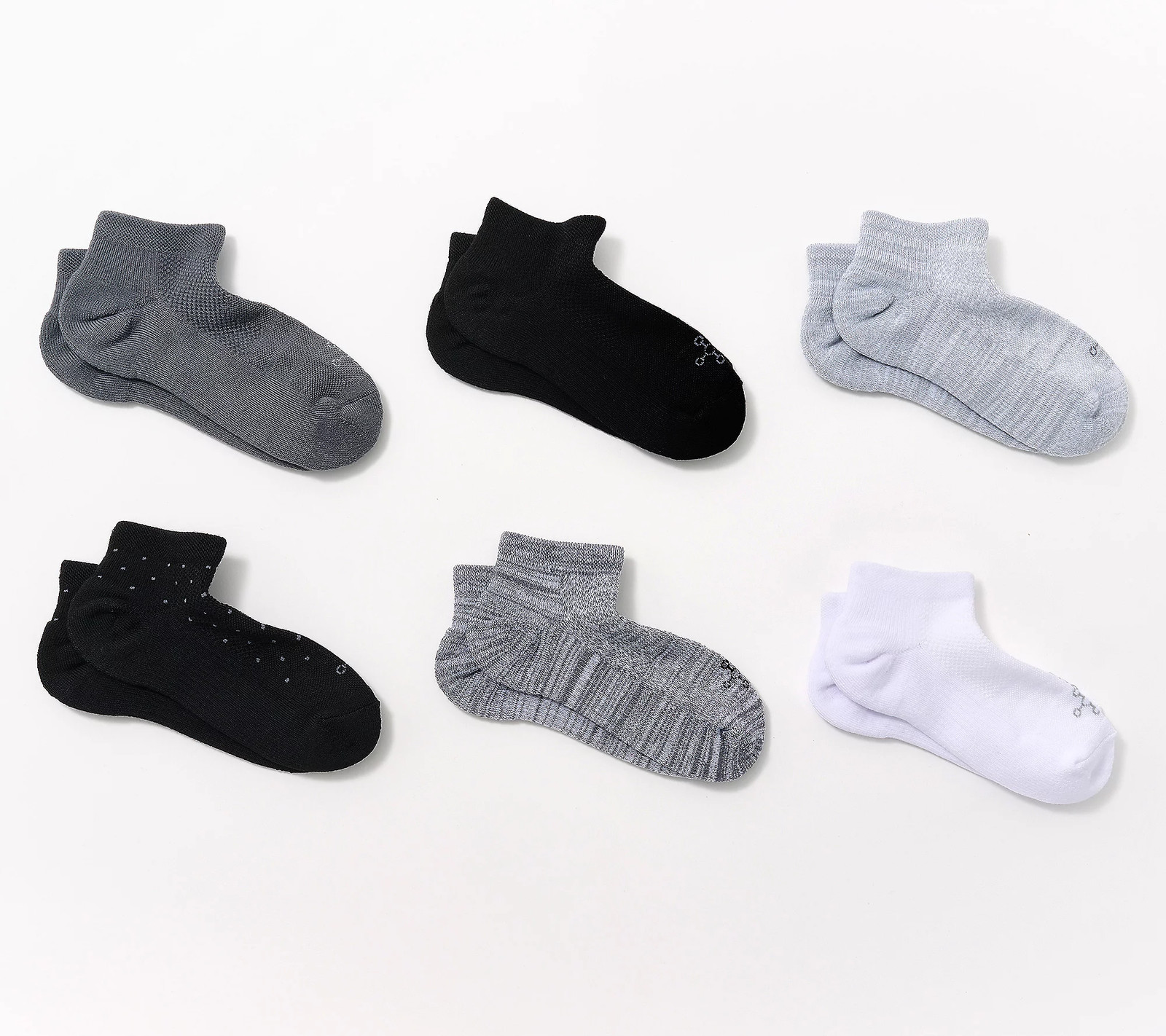 Tommie Copper 6Pk SnugStay Ankle Compression Socks Basic Dot - Small