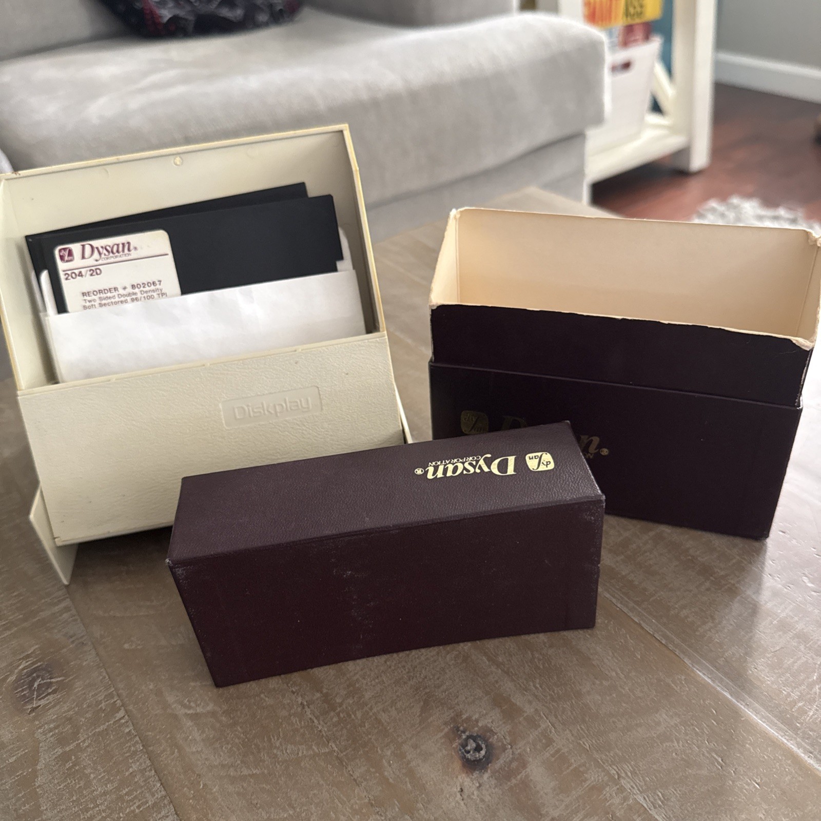 Vintage Lot Floppy Disk Hard Cases - Dysan 204/2D Soft Diskettes