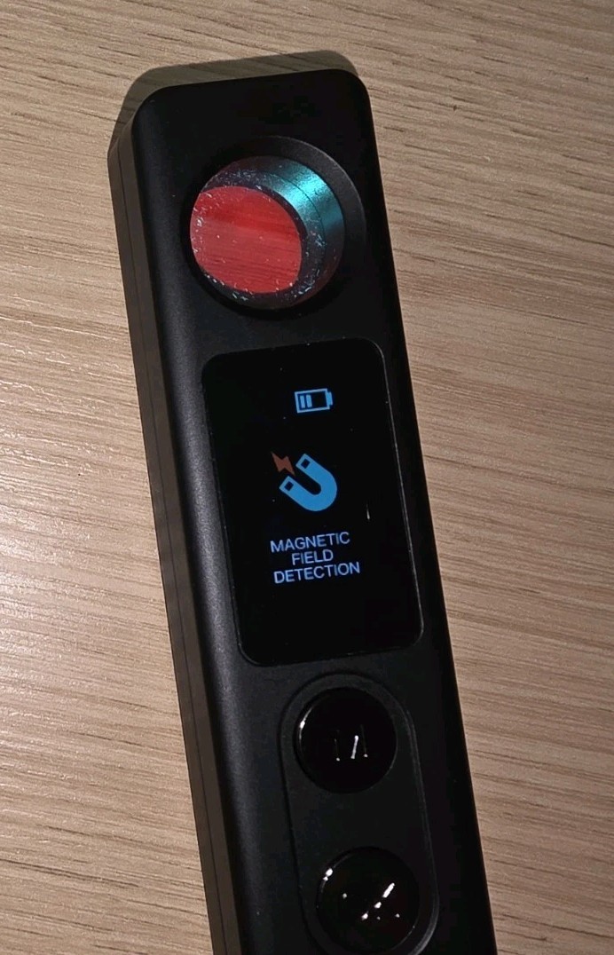 Hidden Camera Detector Bug Finder Anti-Spy RF GPS Tracker 5-Level Black