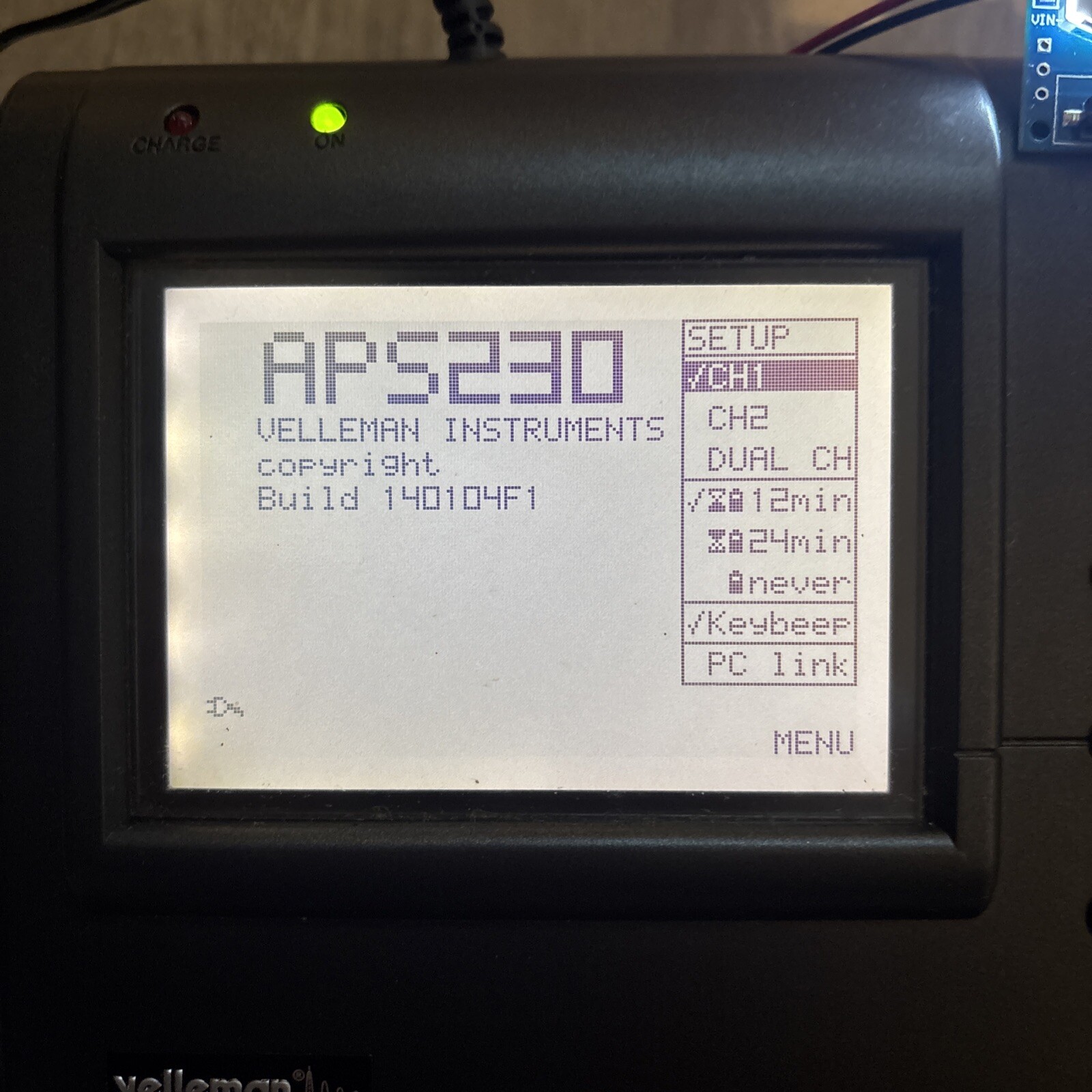 Vellman APS230 Advanced Personal Scope Dual-Channel 30MHz TESTED