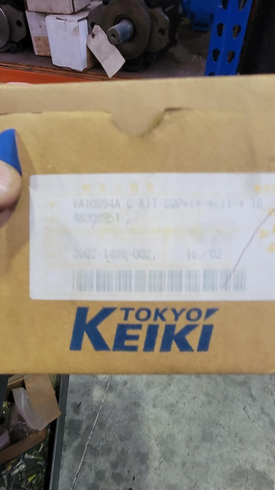 TOKYO KEIKI / TOKIMEC HYDRAULIC PUMP CARTRIDGE KIT VA10894A
