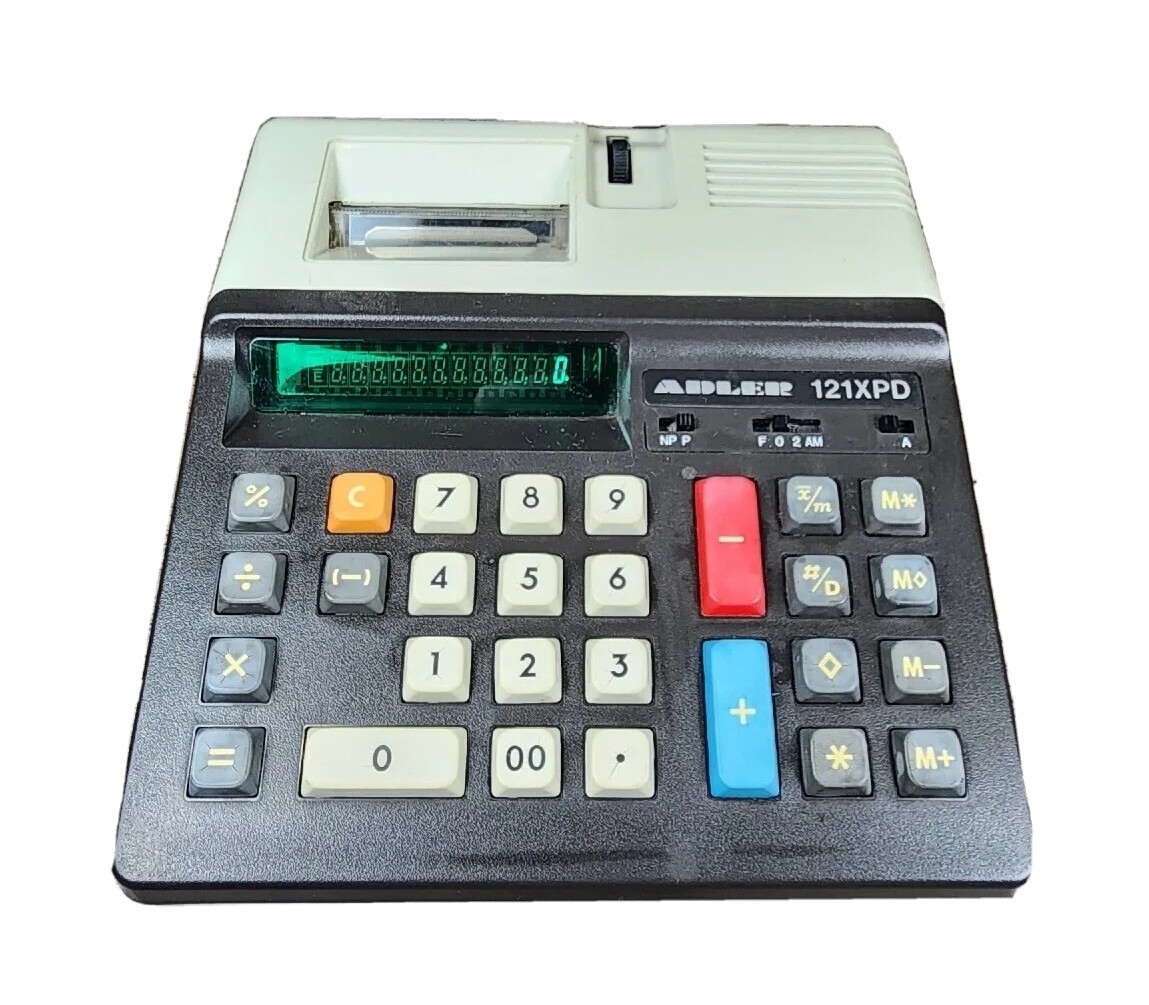 Vintage Triumph Adler 121XPD Calculator Adding Machine