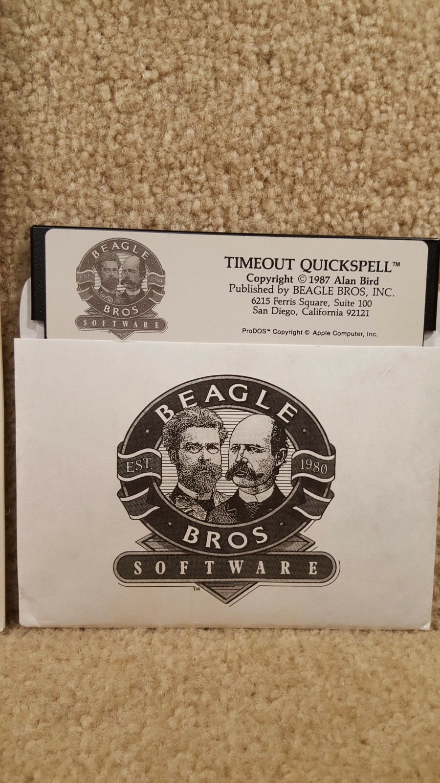 1987 Beagle Bros Micro Software Apple Timeout Quickspell IIe IIc IIgs Disk Guide