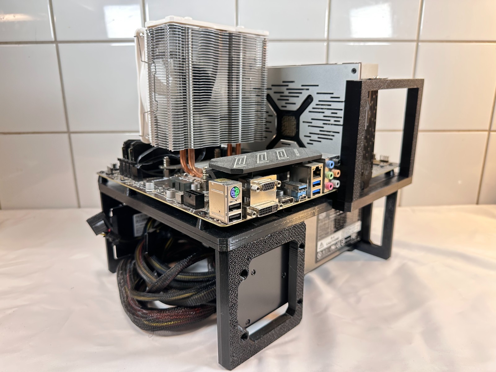 Open Air ATX PC Test Bench Modular Assembly Platform GPU Support Benchtable