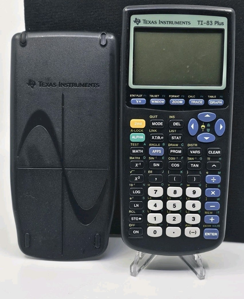 Texas Instruments TI-83 Plus Handheld Graphing Calculator With Slide Cover