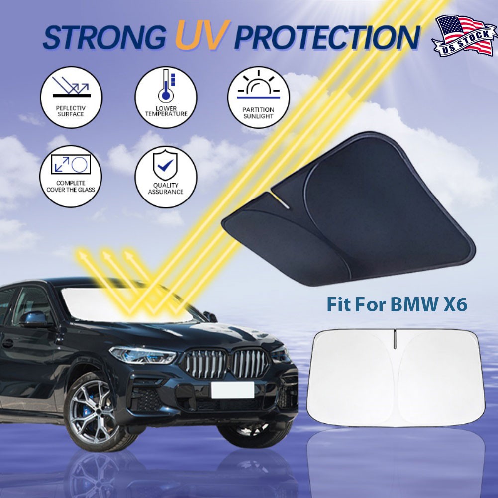 Car Windshield Sun Shade Visor Protector Blocks UV Rays 145*80 cm For BMW X6 New