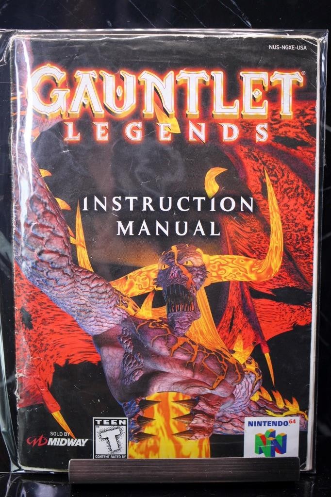 NO GAME- Gauntlet Legends Nintendo 64 N64 Instruction Manual Booklet Only