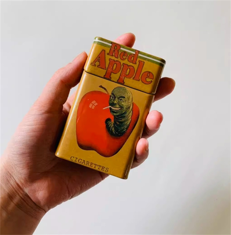 Birthday Present Pulp Fiction Red Apple Cigarettes Men's Cartoon Cigarette Box