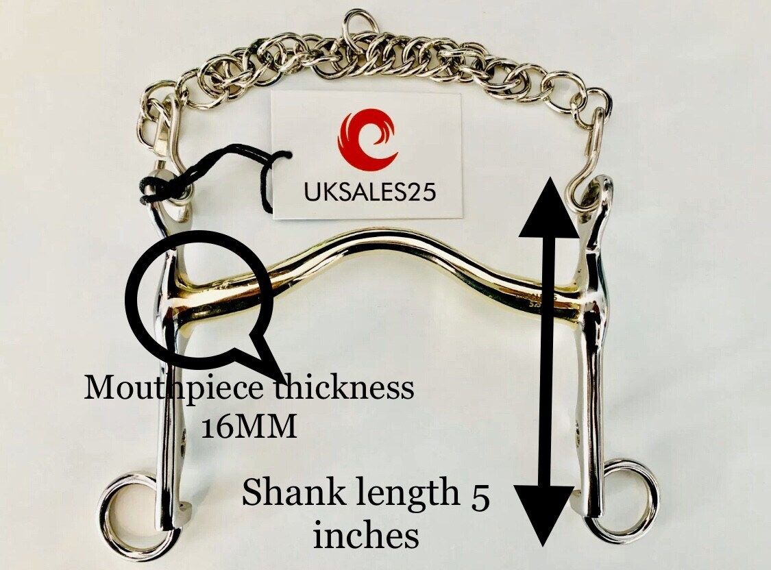 Weymouth Unterlegtrense Trense Gebisse Set GS & Ss (UKSALES25) Gleich Tag