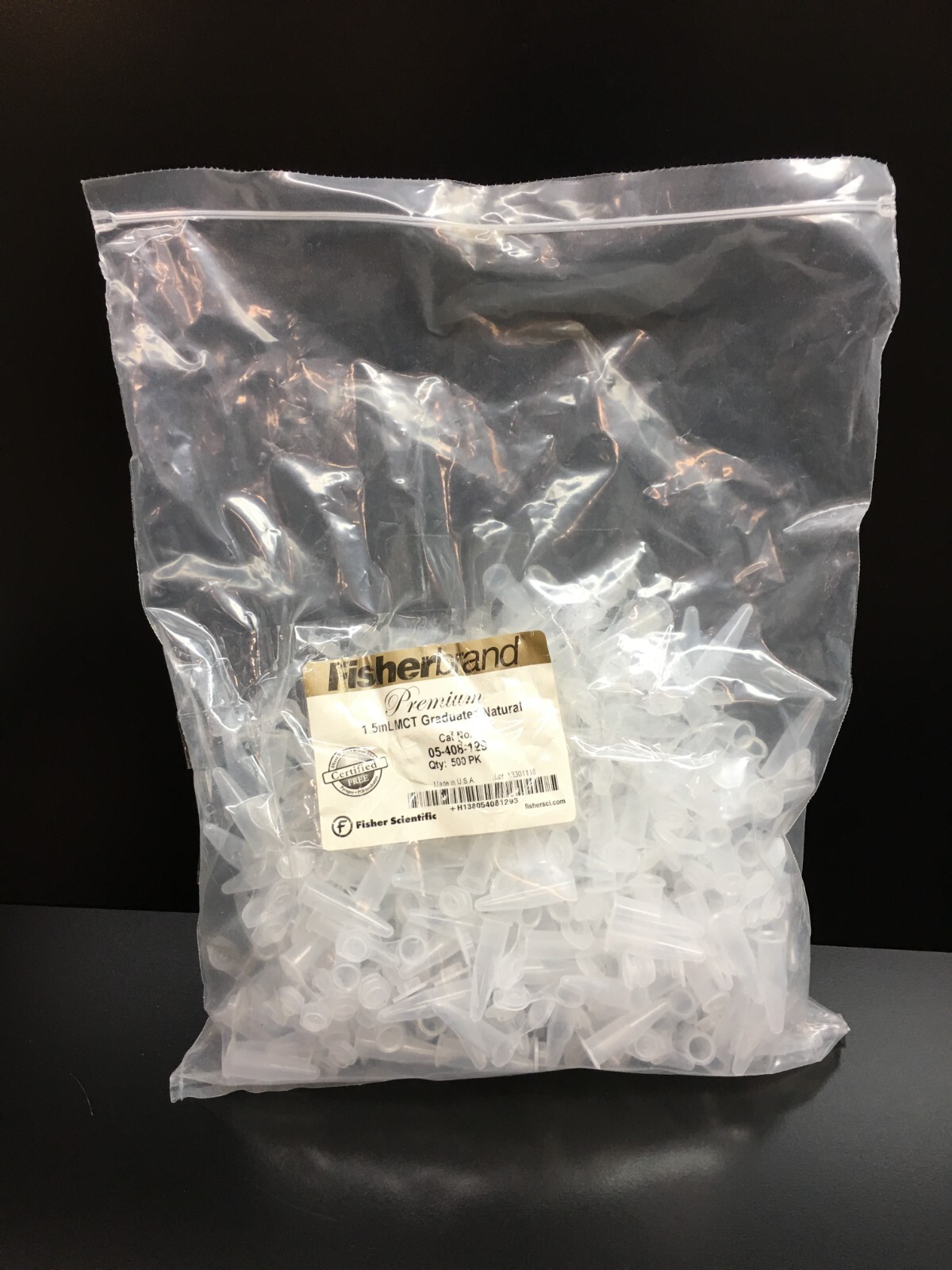 Fisherbrand Cat No 05-408-129 MCT Graduated Natural Microcentrifuge Tube 1.5mL