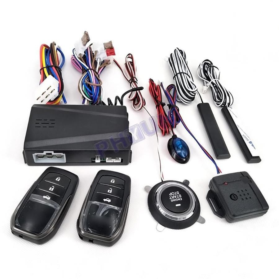 Car One-button Start System Keyless Entry Engine Start Alarm System Universal