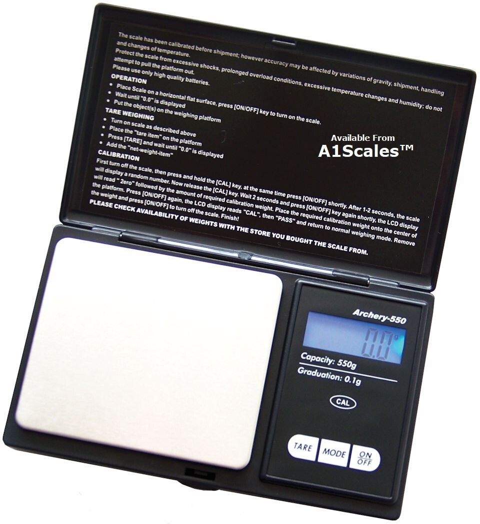 Superior Balance 'ARCHERY' model Digital Electronic Scale Capacity 550x0.1 Grams