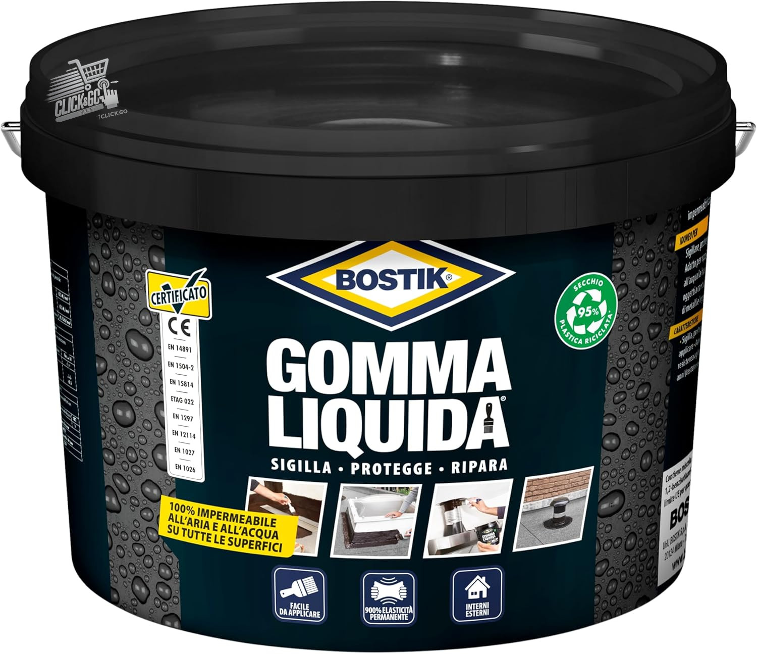 Liquid Rubber Waterproof Sealer Roof Repair Terraces 2.5L Profession