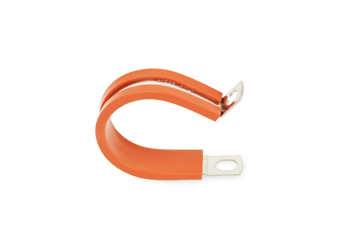 Adel High Temp Cushioned Mounting Clamp, 1.25" ID, for -16AN Hose