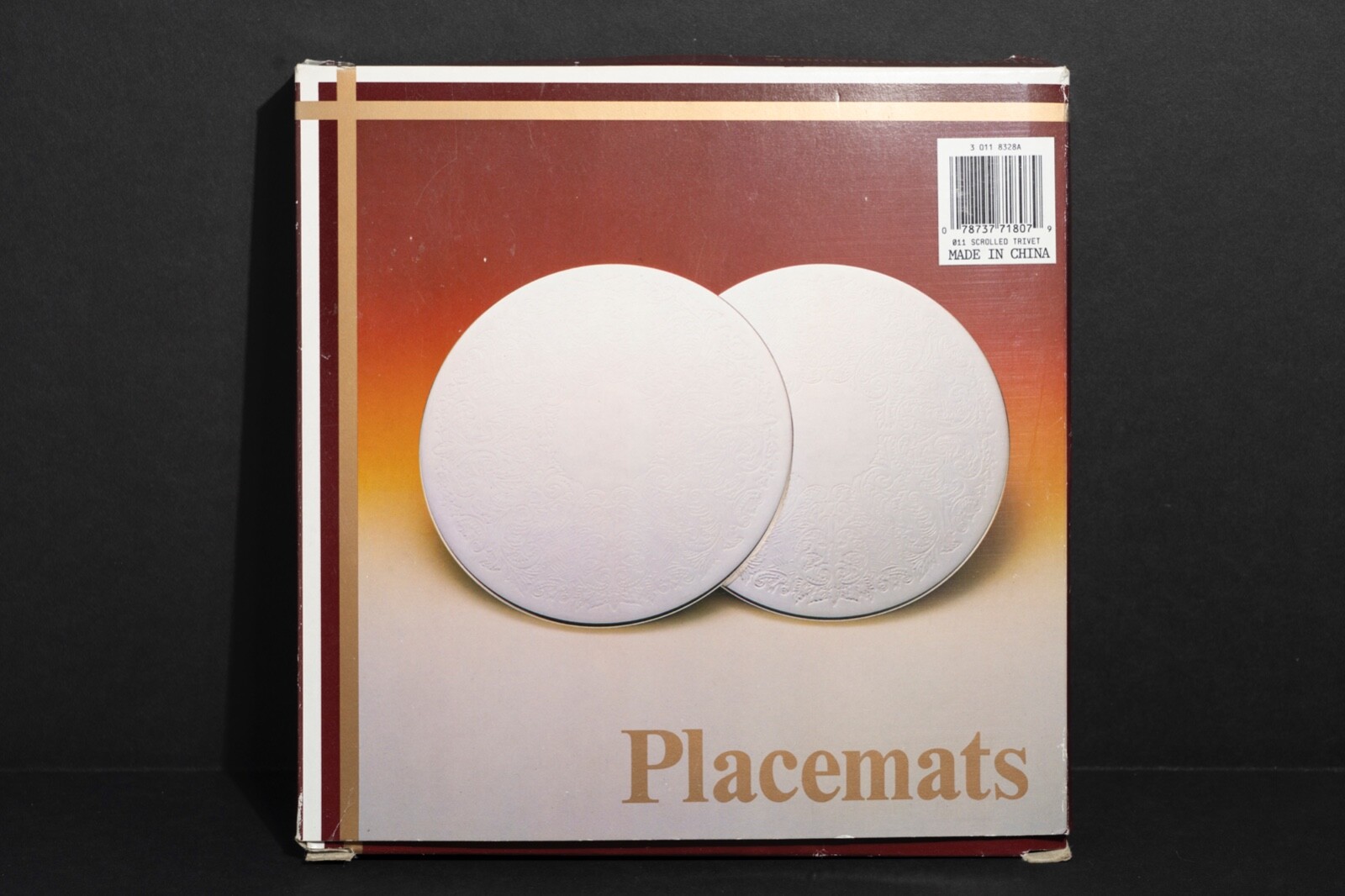 8 Inch Silver Plated Scrolled Trivet Placemats Set Of 2 New in Box