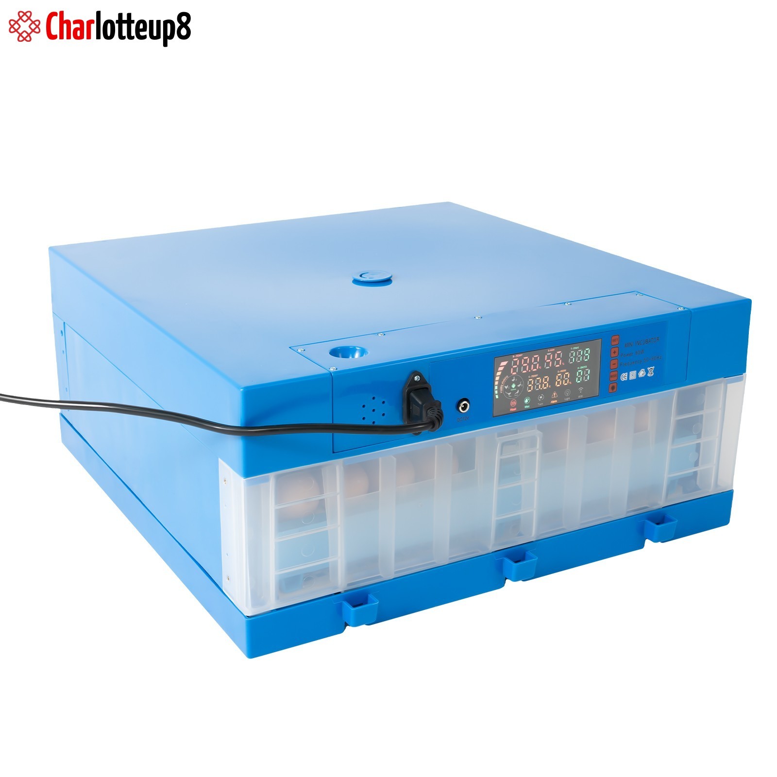 48 Eggs Digital Incubator with Fully Automatic Egg Turning Humidity Chicken Duck