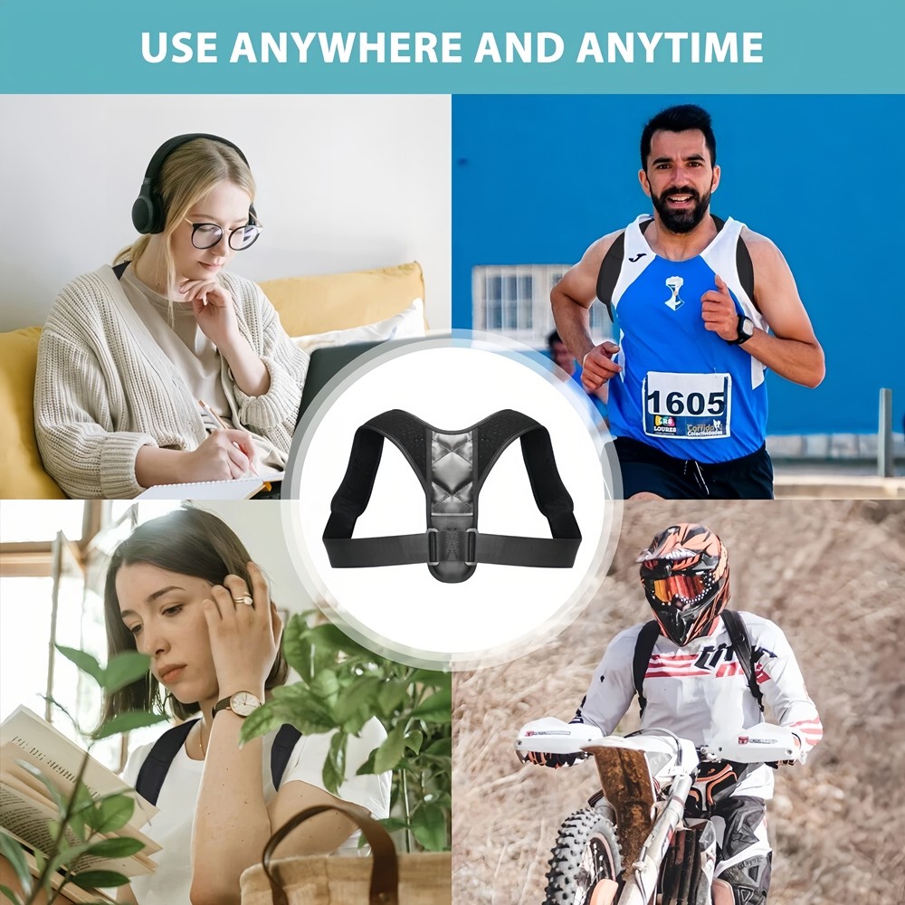 Back Brace Posture Corrector Women Men Shoulder Straightener Adjustable Support
