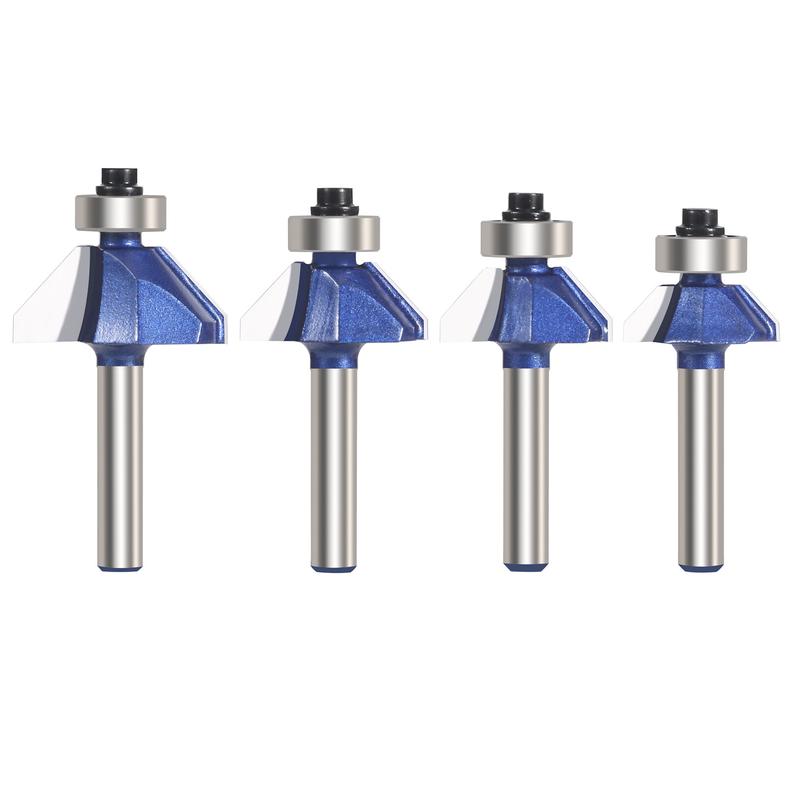 45 Degree Chamfer Router Bit  Milling Cutter for Woodworking Tools 1/4'' Shank