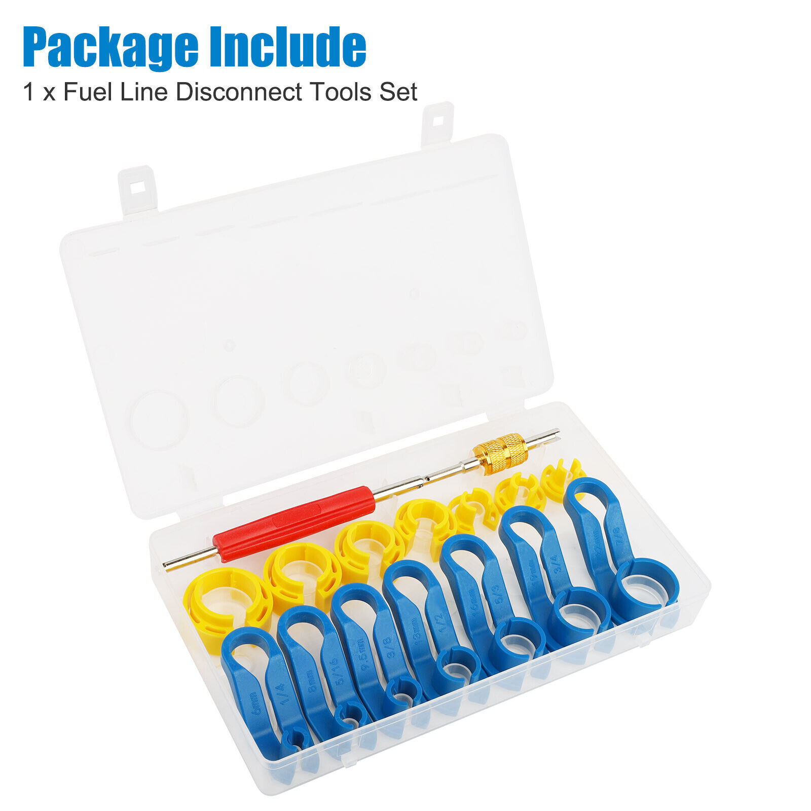 16PCS A/C Fuel Line Quick Disconnect Tools Set 7 Size Car Removal Tools Kit Set