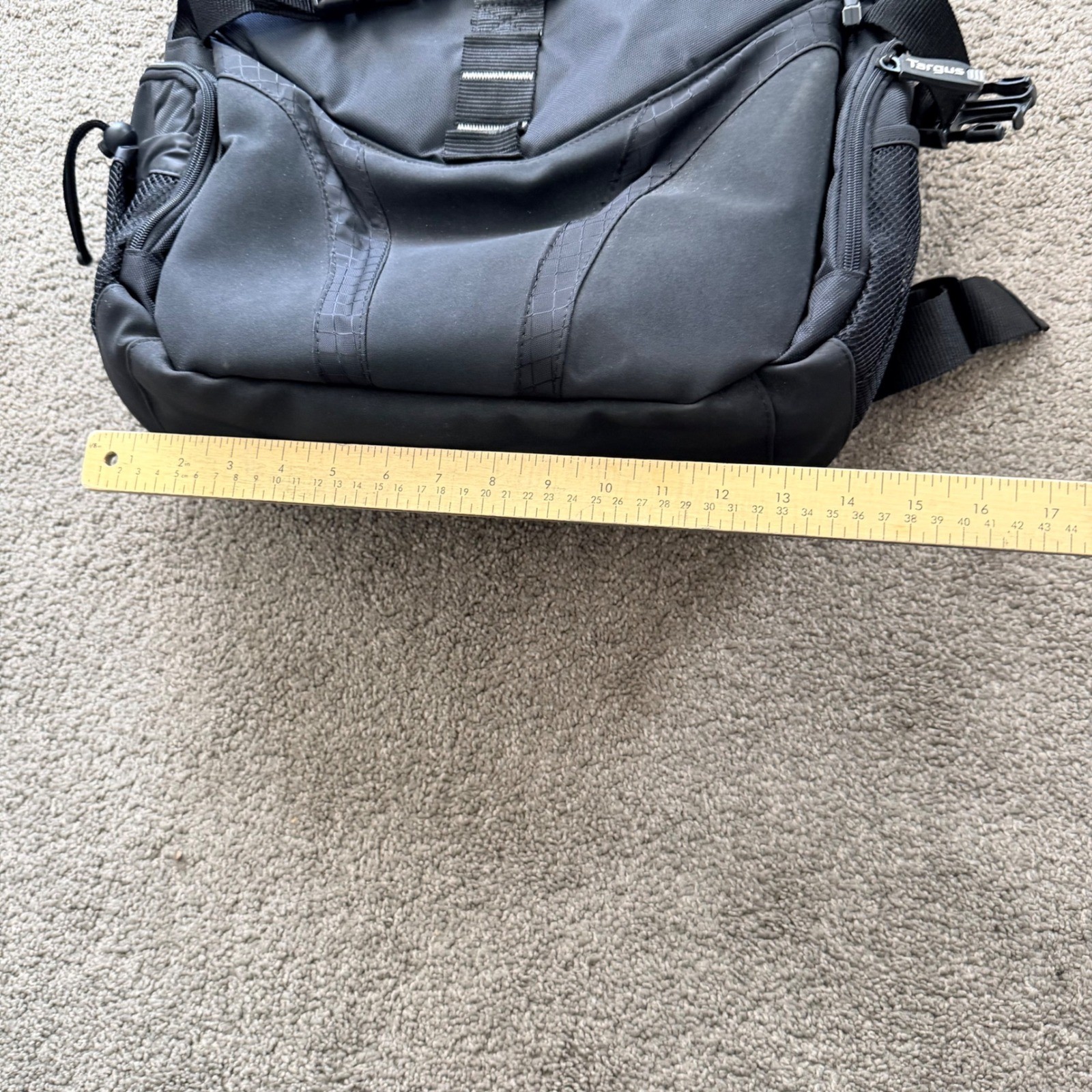 Targus Black Laptop Backpack Padded Travel Bag Multi Compartment Work School