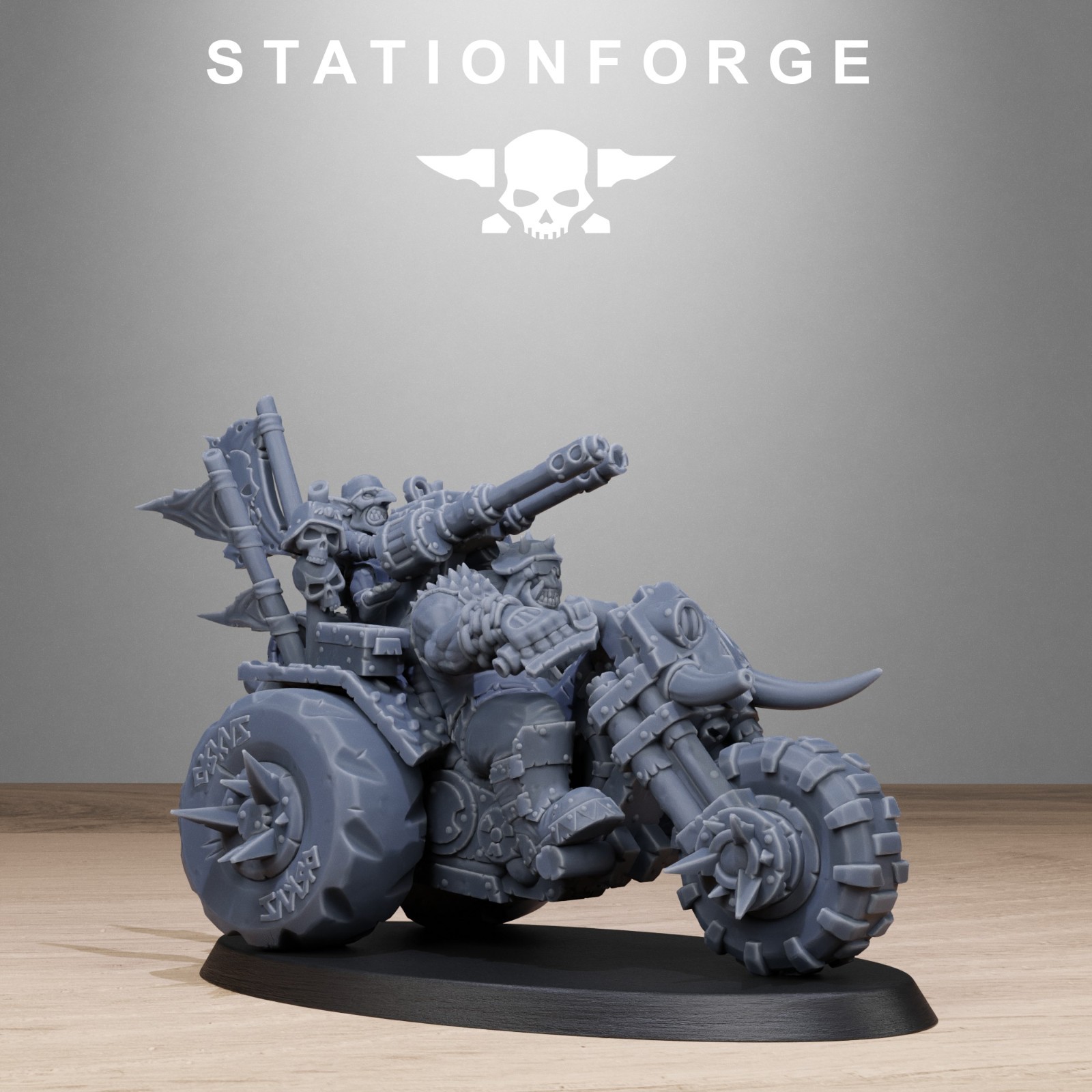 Orkaz Bikers from Station Forge 32mm scale.
