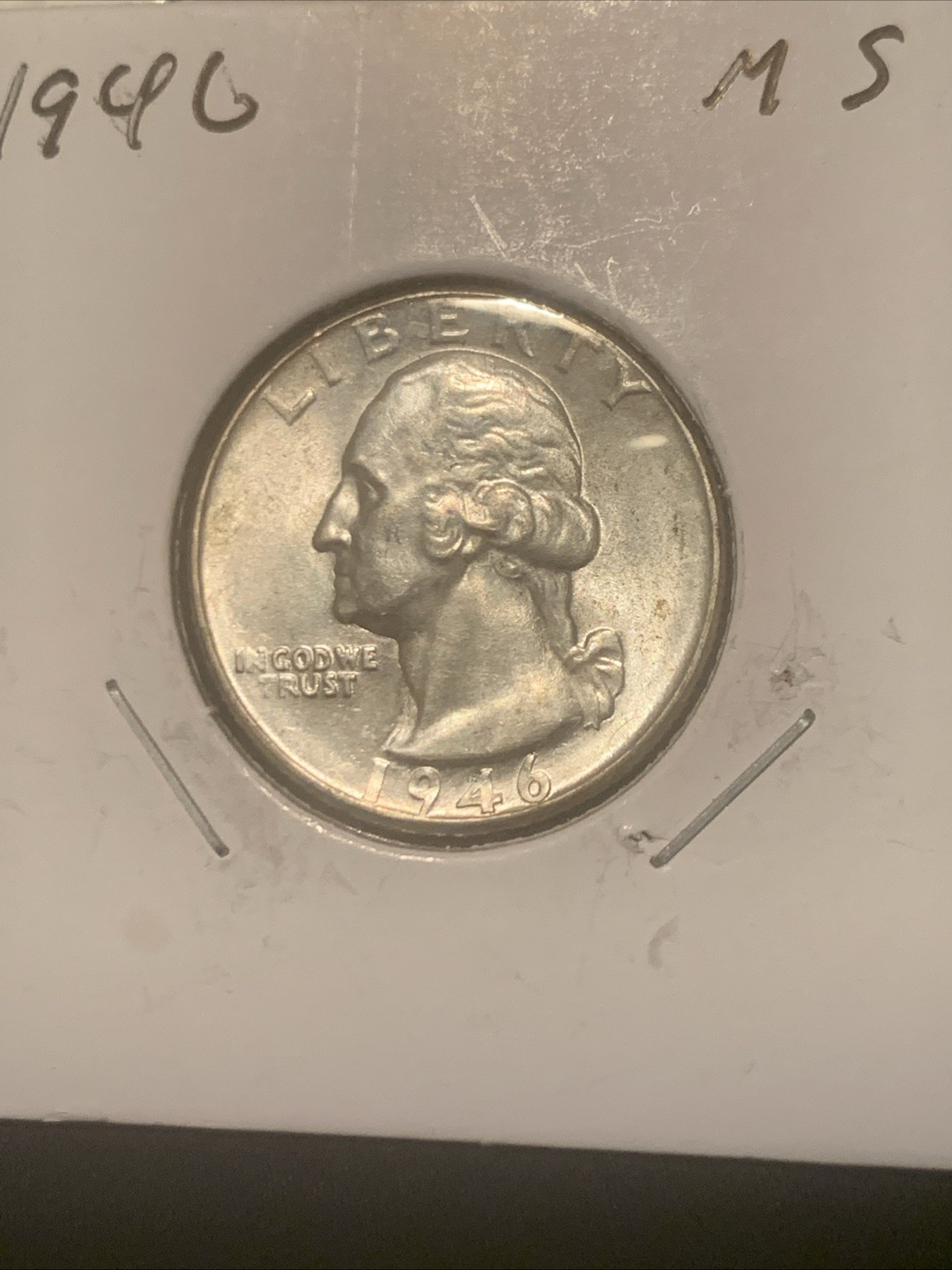 1946 Washington Quarter Ch. BU