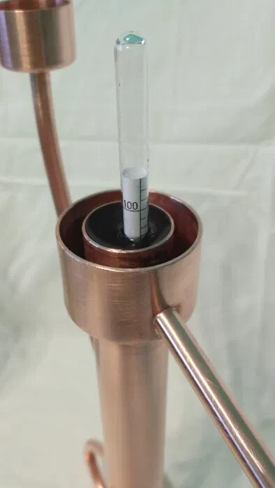 Handmade copper parrot for distillation. new
