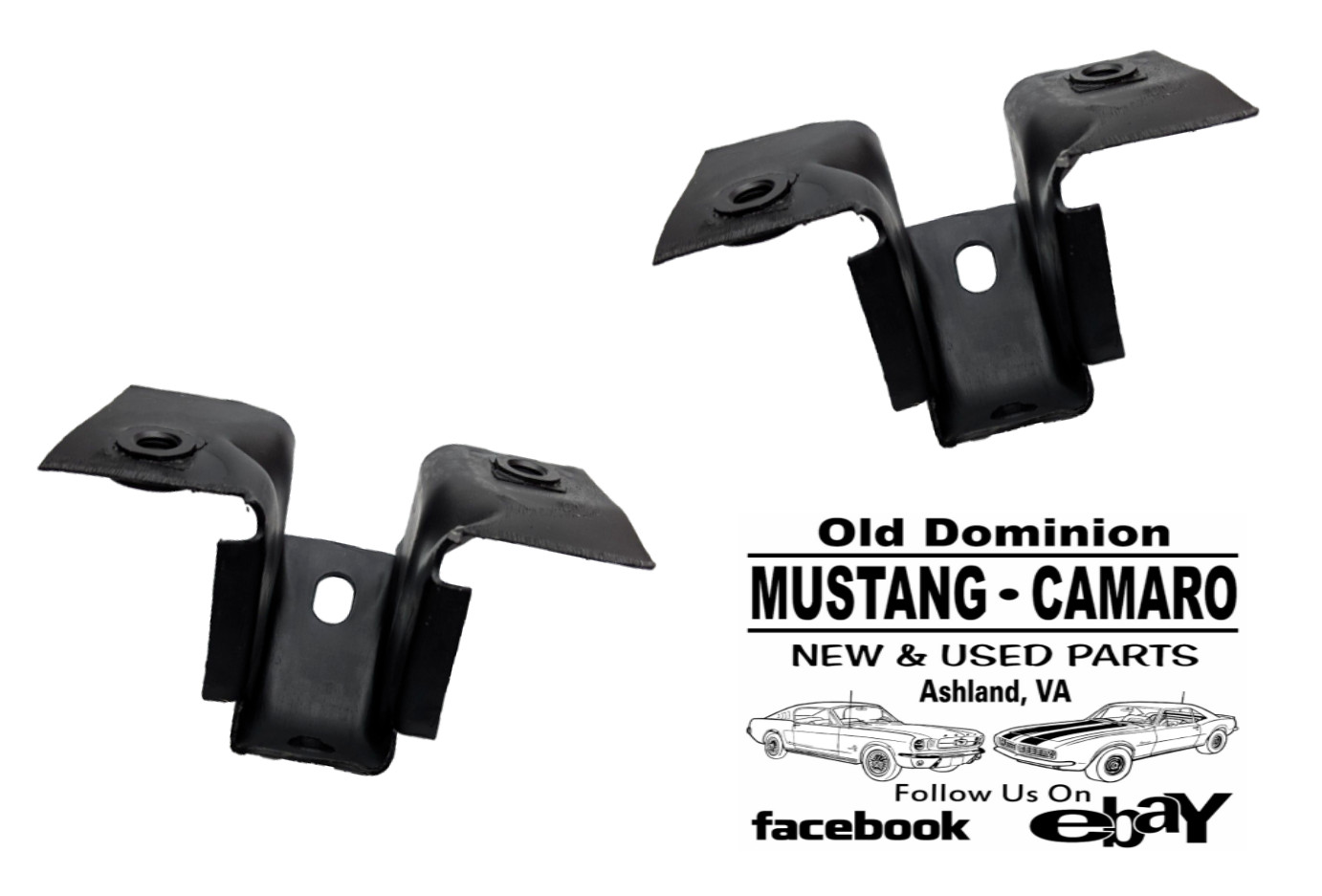 1965-1966 Mustang Rear Bumper Body Bracket Mounting Kit