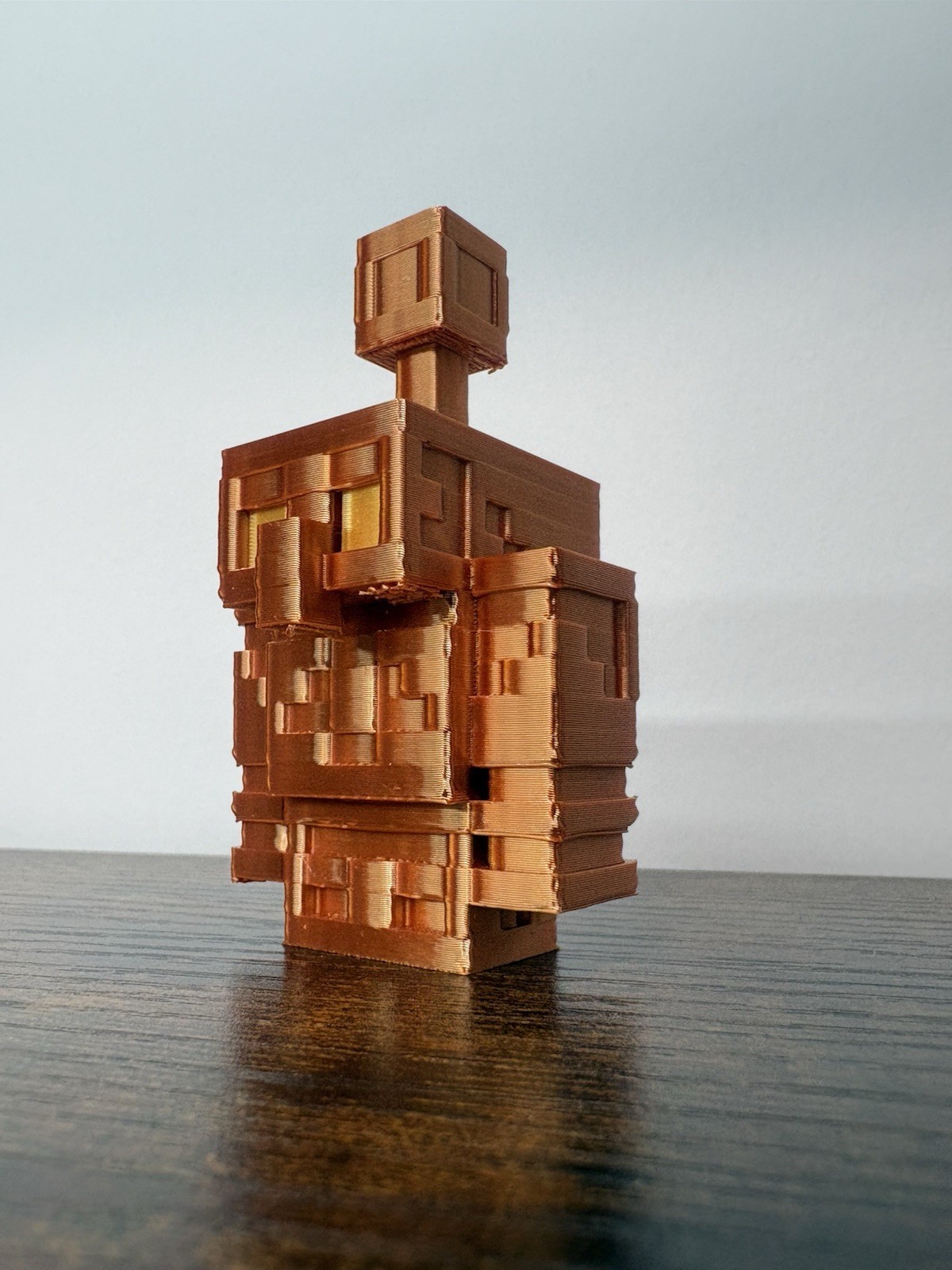 Minecraft Copper Golem Key Chain Video Game Merchandise