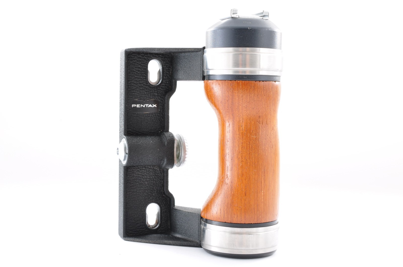 Pentax Wood Hot Shoe Hand Grip For Pentax 6x7 67 67II  From Japan Near MINT+