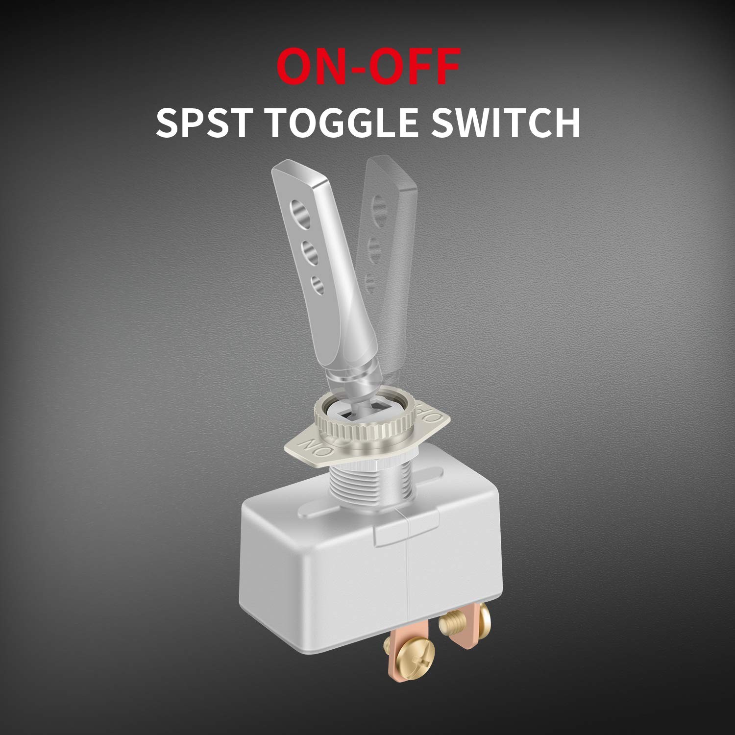 DaierTek 12V 50A Toggle Switch IP65 2-Pack