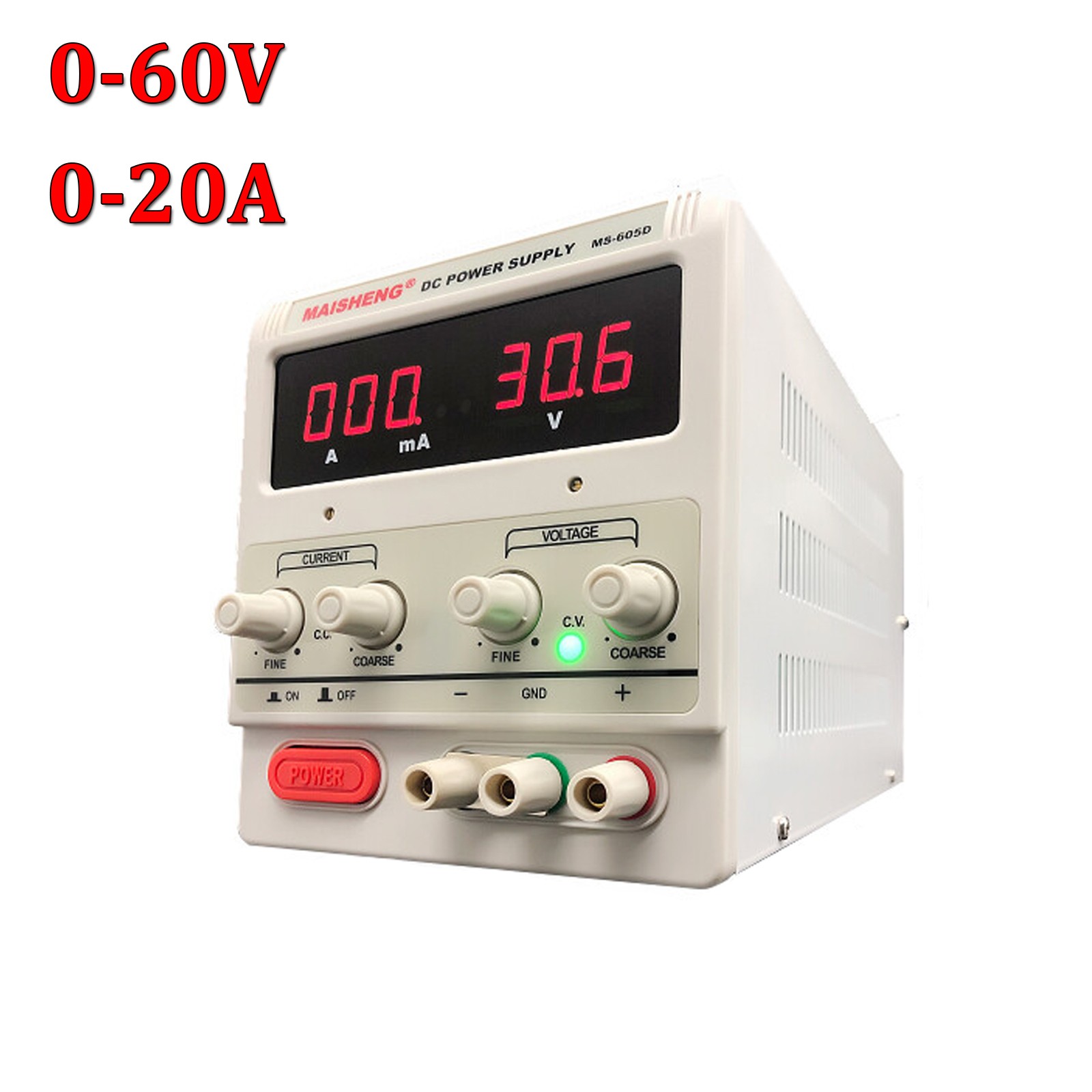 0-60V 0-20A Adjustable DC Stabilized Power Supply Maintenance Power Supply New