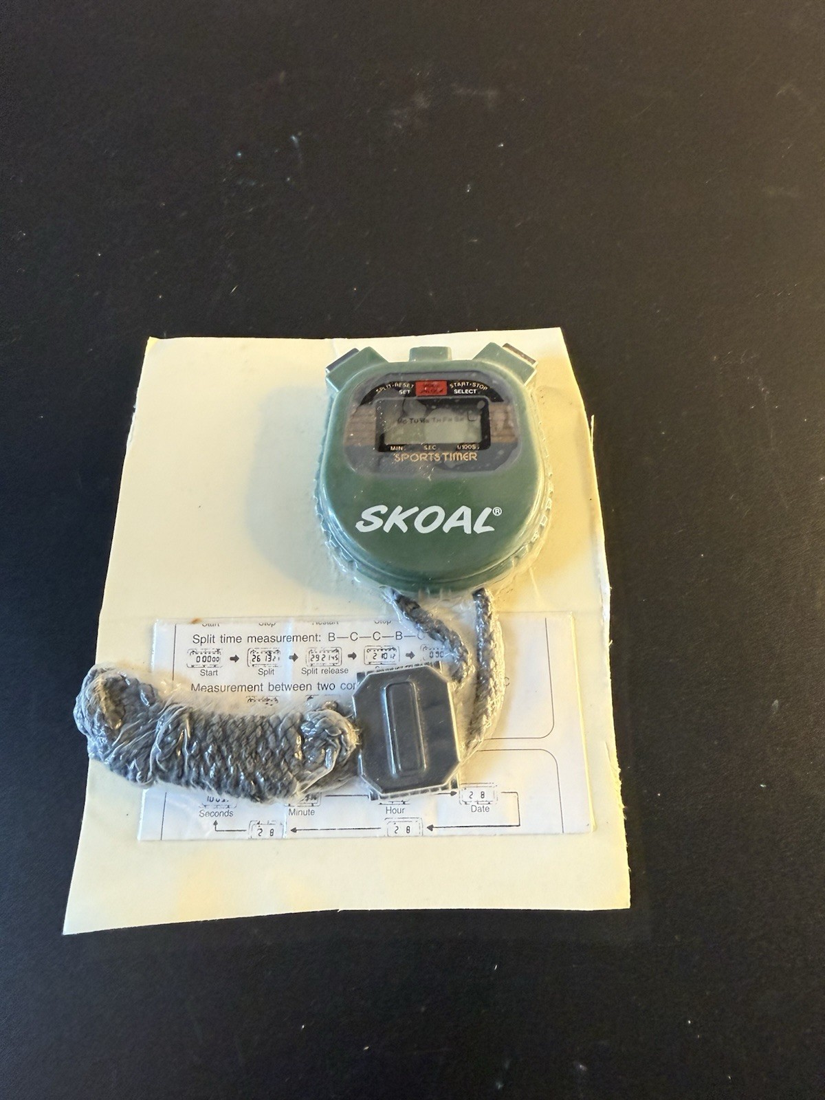 1994 NEW OLD STOCK SKOAL SPORTS TIMER STOPWATCH. US TOBACCO CO PROMOTION.