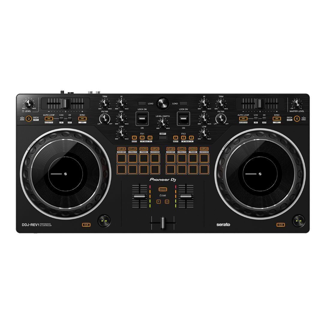 Pioneer DJ DDJ-REV1 Scratch-Style 2-Channel DJ Controller (Black) with Soft Case