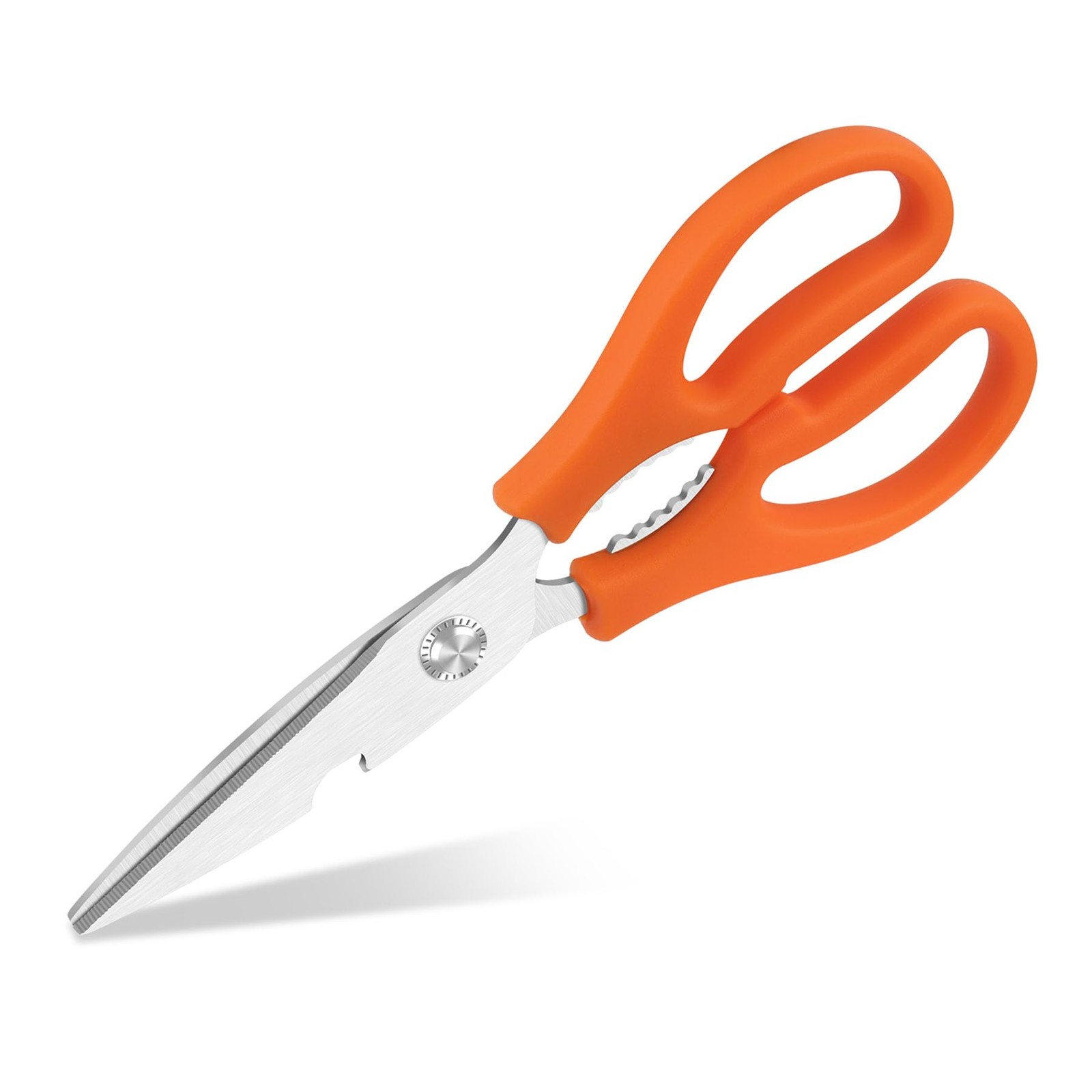 Sairps Kitchen Scissors Dishwasher Safe, Stainless Steel, orange 8.14-inch