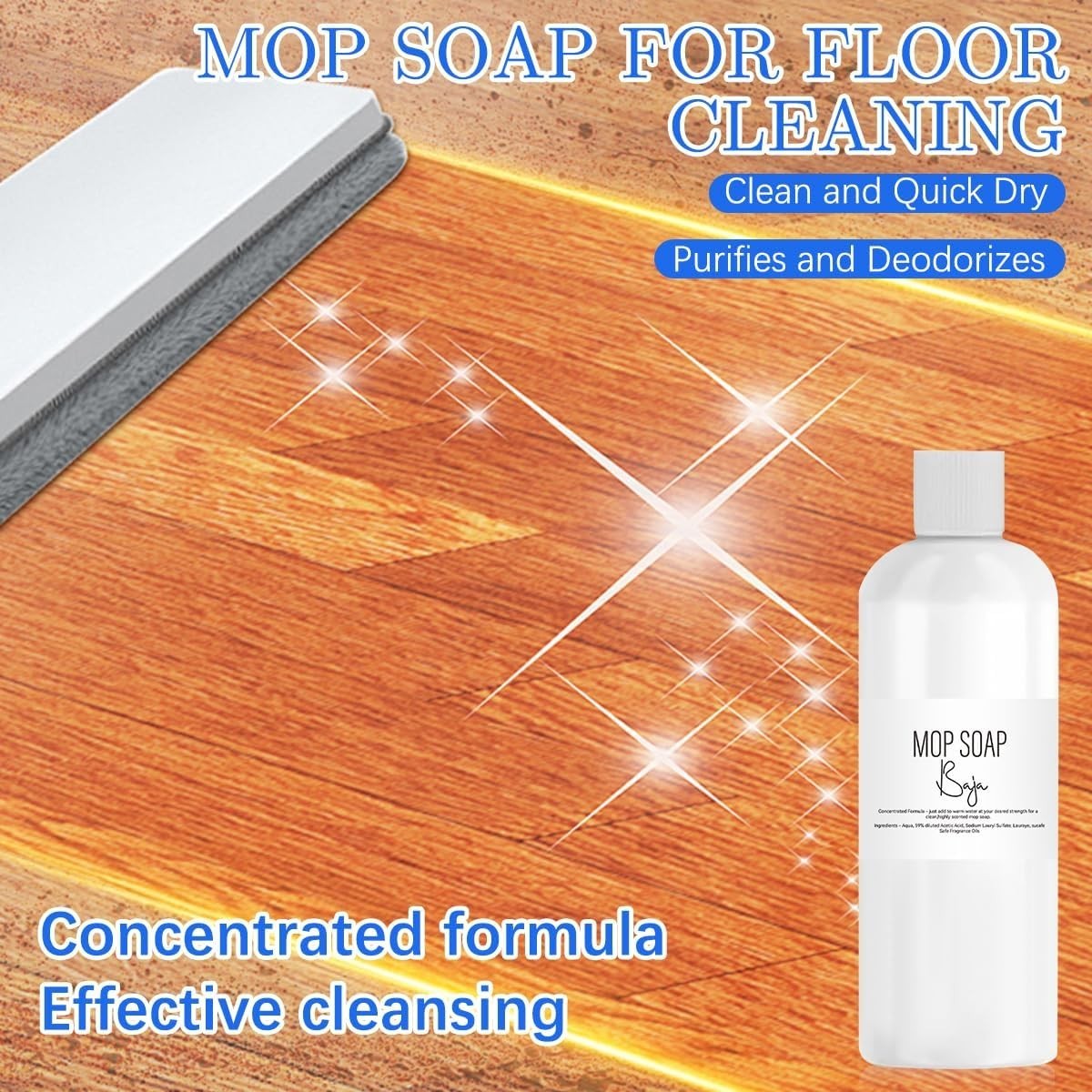 Mop Soap, Mop Soap Brazilian Wave, Natural Scented Mop Soap, Mop Soap For Flo...