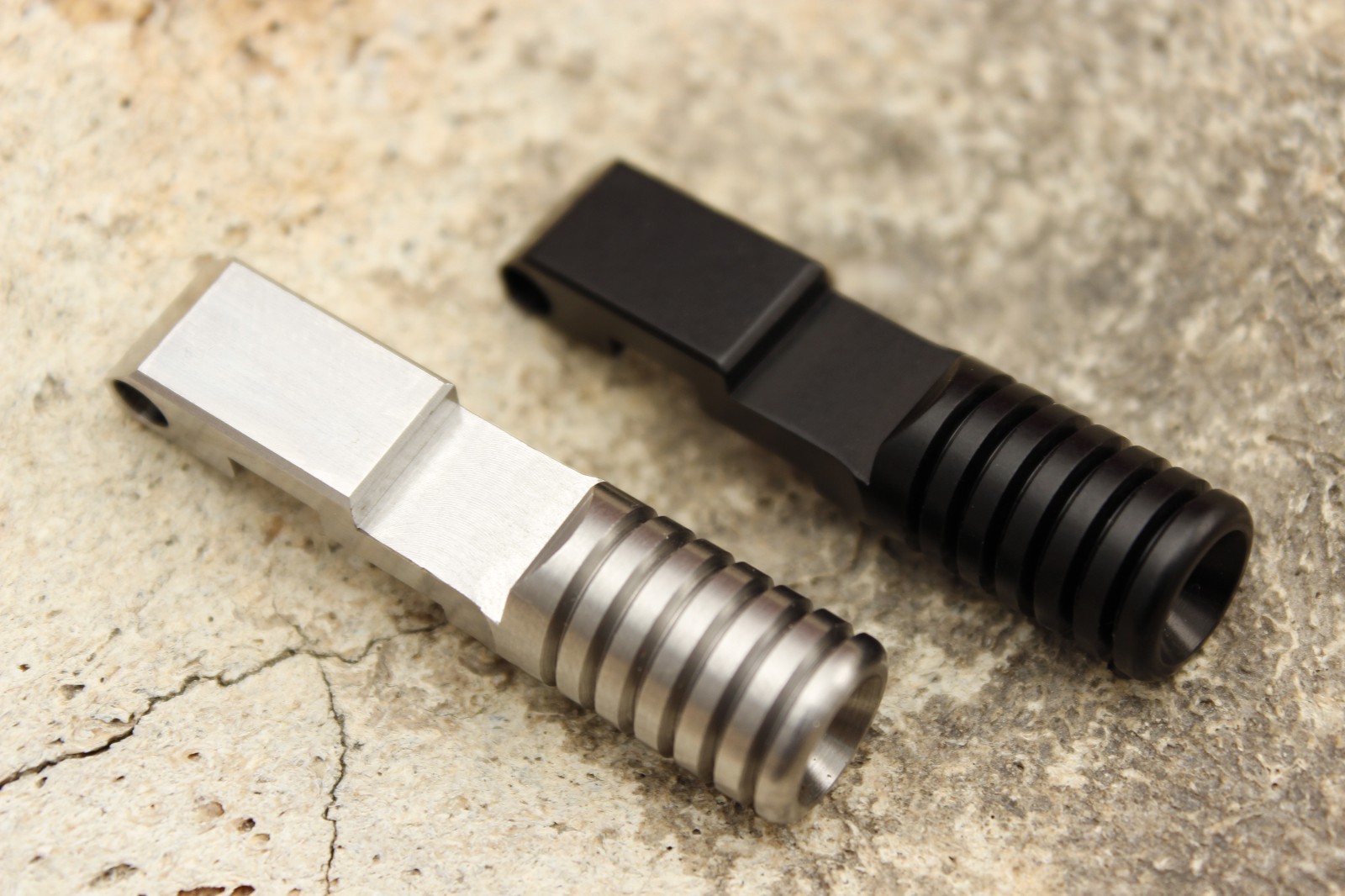 KIDD Bolt Handle Upgrade Charging Assembly in a 10/22® or Ruger®-Silver Ring