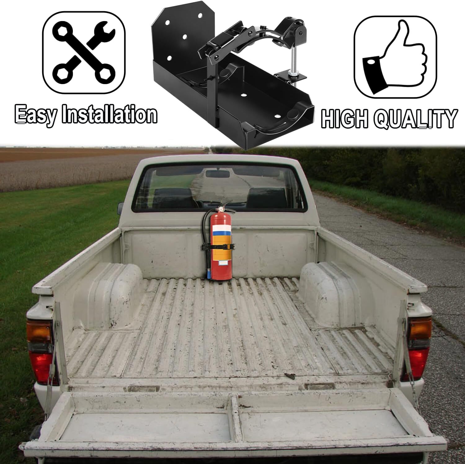 Fire Extinguisher Vehicle Bracket 809 Replace for 10lb Dry 5lb Co2 Amerex 809