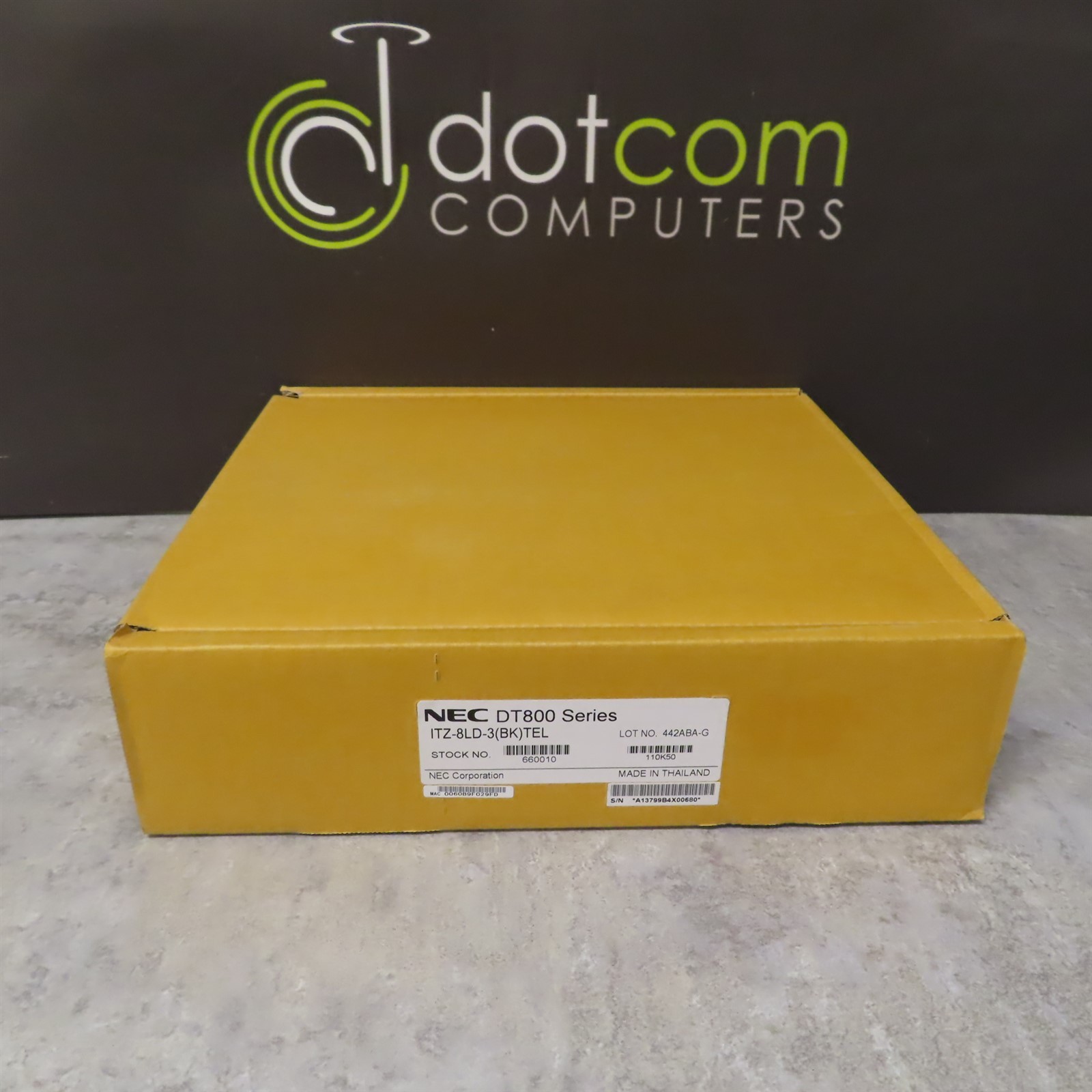 NEC DT800 ITZ-8LD-3(BK)TEL Telephone (BE113799) Black Large Display VOIP IP NEW