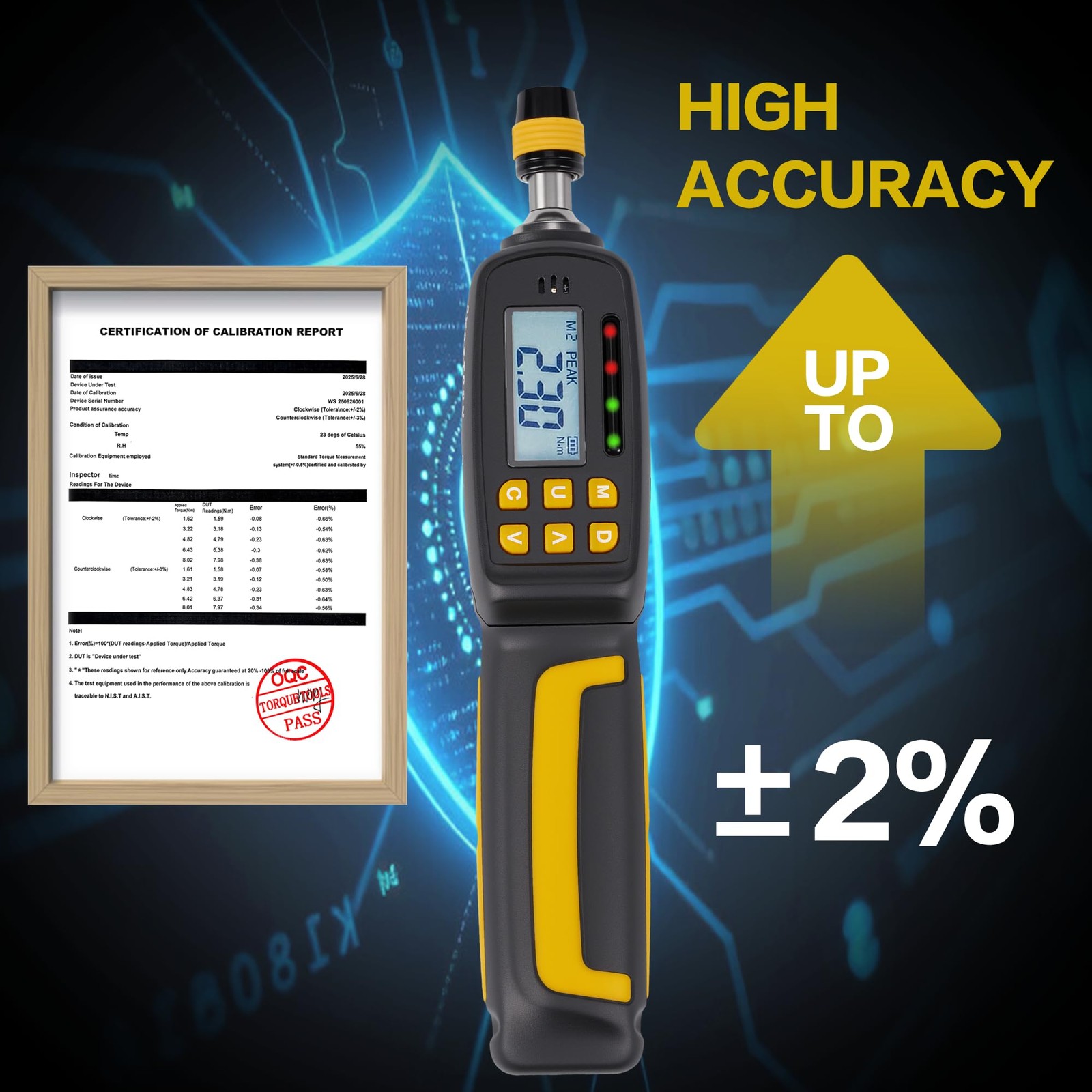 Digital Torque Screwdriver 2.6-70.8 In-lb 38-Piece Set - Precision Tool