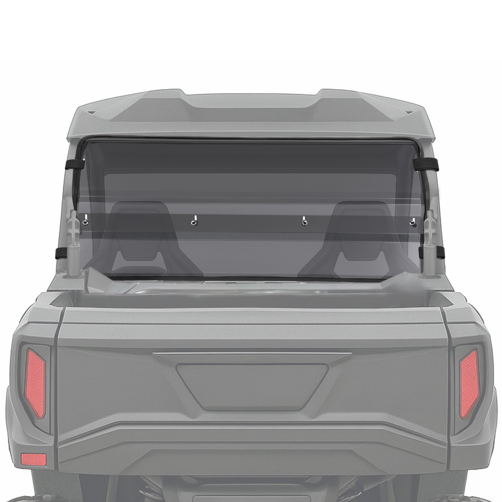 Smoke Rear Windshield for Can-Am Commander 700/1000R 2021 2022 2023 2024 25 ATV