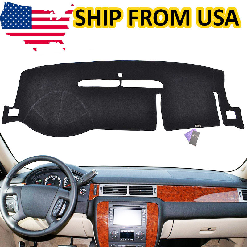 Dash Cover Mat Dashboard Pad Black FOR GMC Sierra Yukon XL Denali 07-13 XUKEY