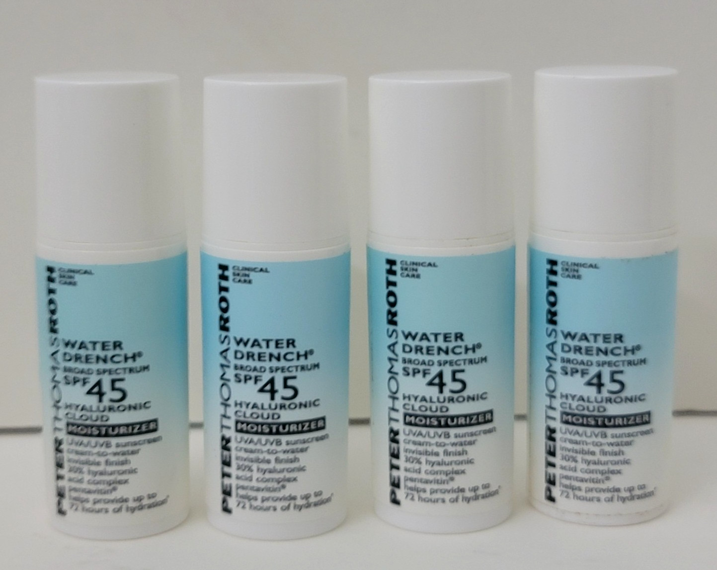Peter Thomas Roth Water Drench SPF 45 Hyaluronic Cloud Moisturizer 0.17 oz x 4