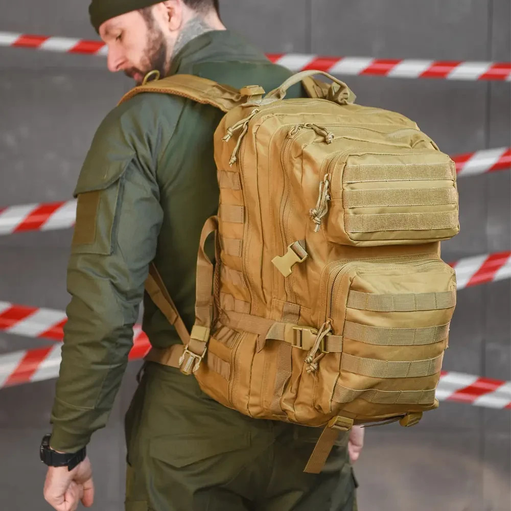 Tactical backpack Blade 36 l with Molle attachment system coyote 51x29x28 cm💛💙