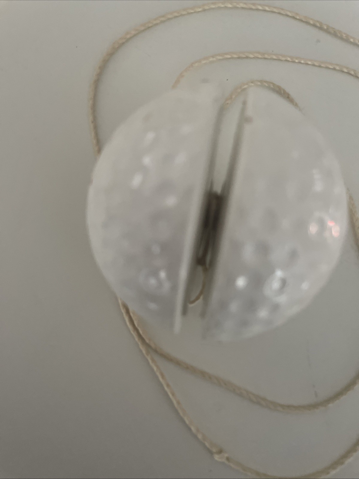 Vintage White Golf Ball Yo-Yo. Very Interesting!!