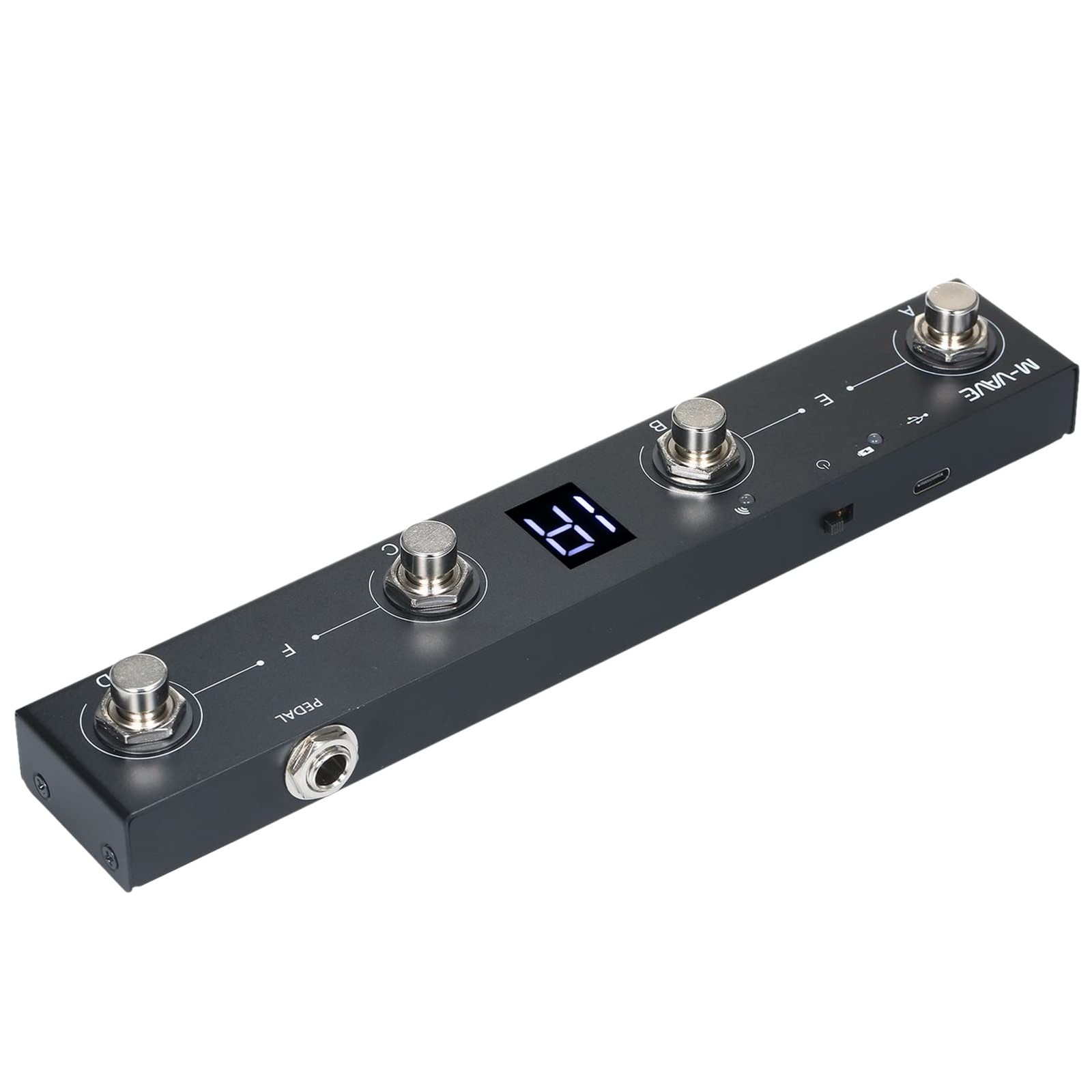 BT MIDI Foot Controller Wireless MIDI Controller Rechargeable 4 Buttons Pedal AP