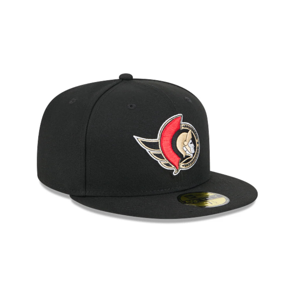 OTTAWA SENATORS NEW ERA NHL 59FIFTY BLACK FITTED HAT