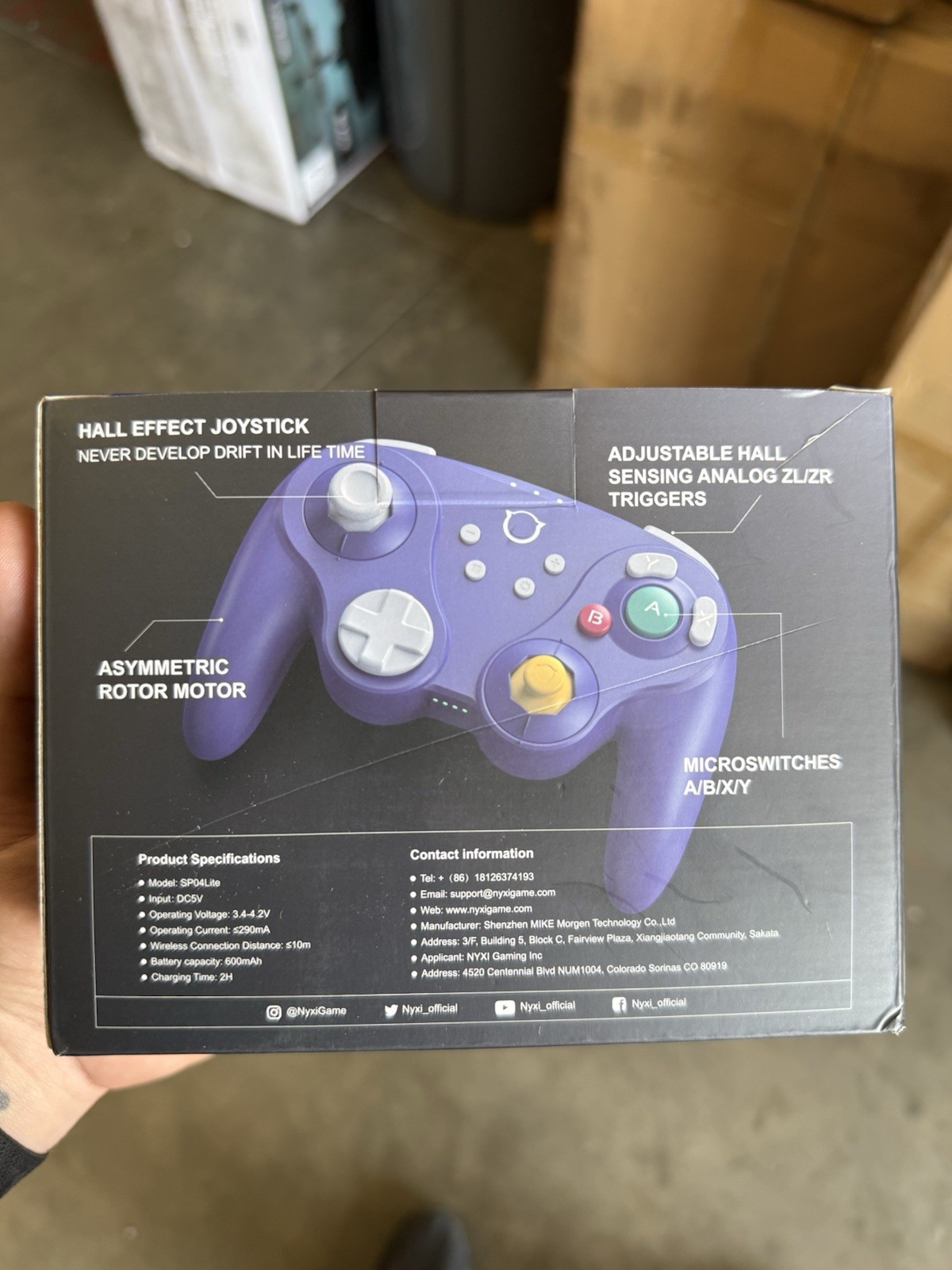 NYXI Warrior Lite Bluetooth Wireless Controller Blue for Switch